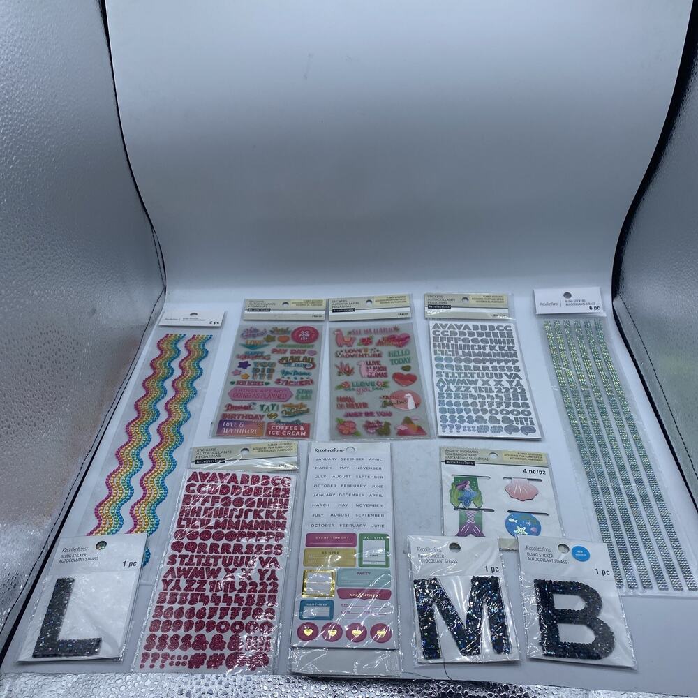 “New”Lot Of 11 Pkgs - RECOLLECTIONS STICKERS ALL NEW IN PKGS. SEE PIC